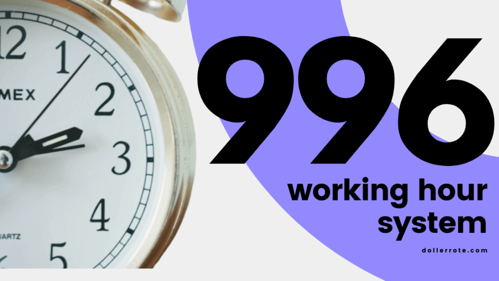996 Working Hour System China